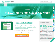 Tablet Screenshot of anxietyboss.com